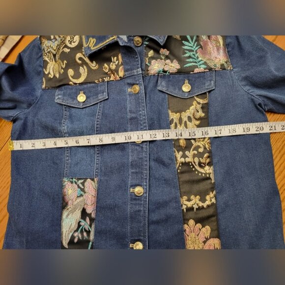 NWT Chico's Denim Heritage Jacket Heirloom Indigo Size Medium - Picture 13 of 16